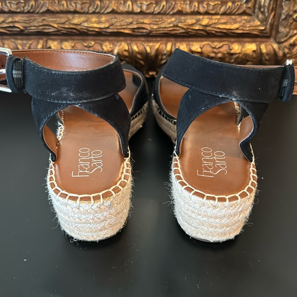Black suede sandals - Picture 3 of 5